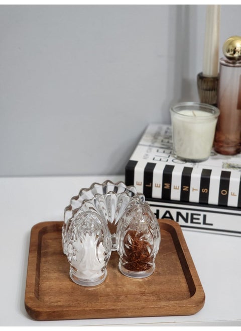 Wooden Beech Square Presentation Tray 20 cm Coffee Presentation