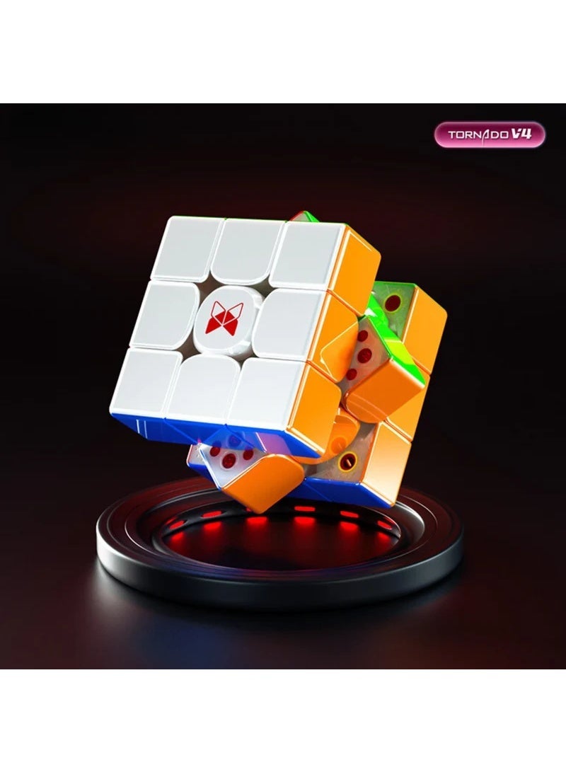 QiYi X-Man Tornado V4 Flagship 3x3 Magnetic Speed Cube – Adjustable Professional Competition Cube - Image 5