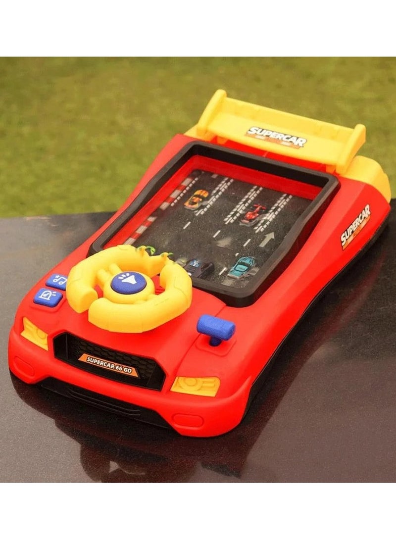 Steering Wheel Game Toys for Kids Simulated Driving Racing Car Game with Musical Interactive Educational Learning Racing Desktop Game Sensory Toy for Young Children (Racing) - Image 5