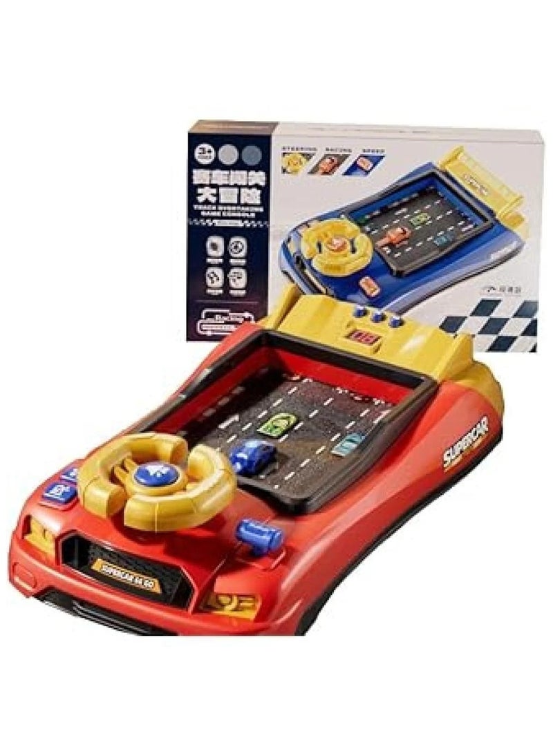 Steering Wheel Game Toys for Kids Simulated Driving Racing Car Game with Musical Interactive Educational Learning Racing Desktop Game Sensory Toy for Young Children (Racing) - Image 2