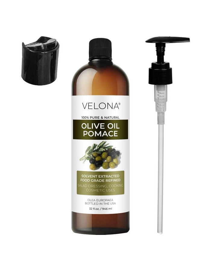 velona Olive Pomace Oil 32 Fl Oz | 100% Pure And Natural Carrier Oil | Refined, Cold Pressed | Cooking, Skin, Hair, Body & Face Moisturizing | Use Today - Enjoy Results - Image 1