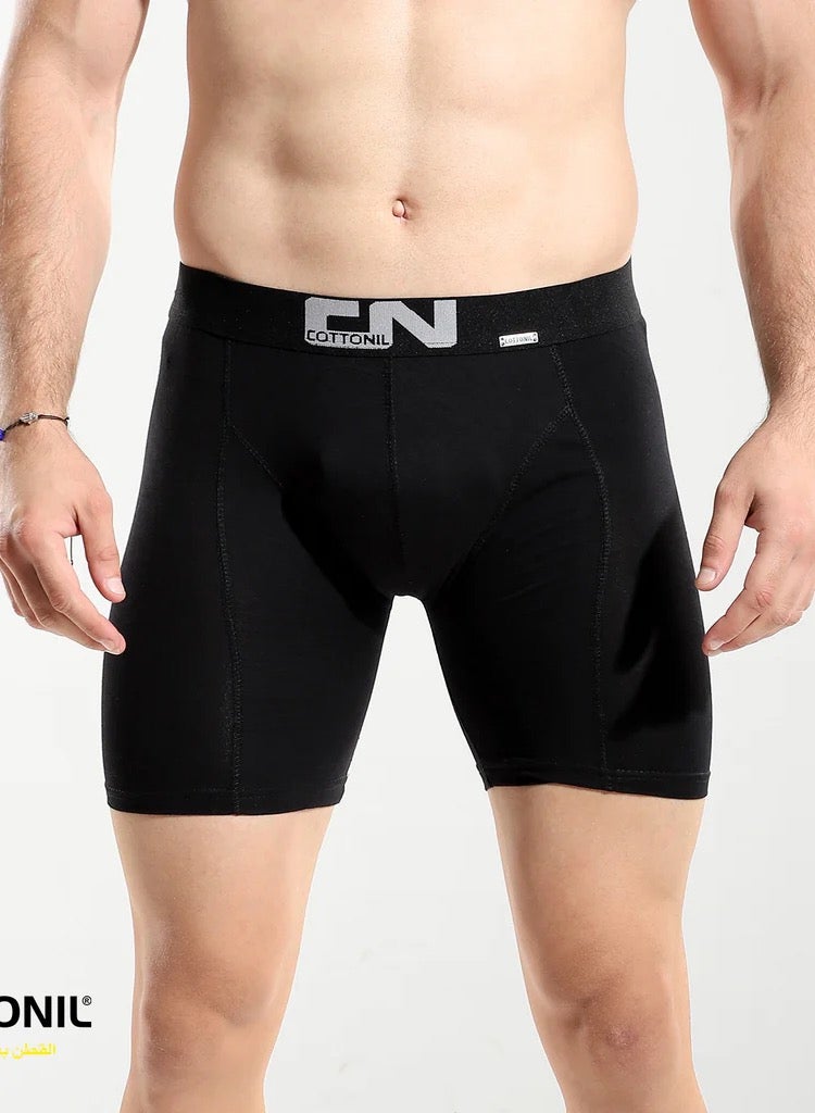 COTTONIL Men Long Basic Plain Color Boxer  - Image 3