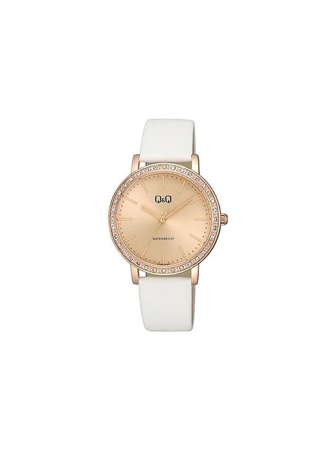 Q&Q Leather Analog Watch Q33B-005PY