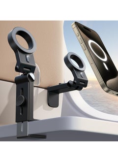 Excefore For Magsafe Airplane Phone Holder Travel Essentials, Hands-Free Airplane Phone Mount, Flexible Rotation Airplane Essentials Phone Stand for iPhone 15 Pro Max 14 13 12 Series  - Image 1