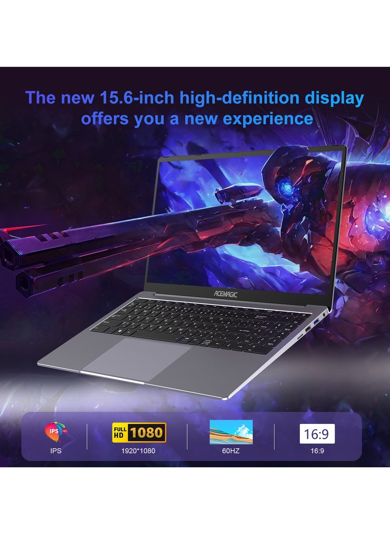 ACEMAGIC Laptop 15.6" 16GB Ram 512GB SSD Intel Quad-Core 12th Alder Lake N97 with Windows 11 Pro/USB 3.2/HDMI/Type-C/WIFI6/BT5.0/16:9/AD Metal house  - Image 5