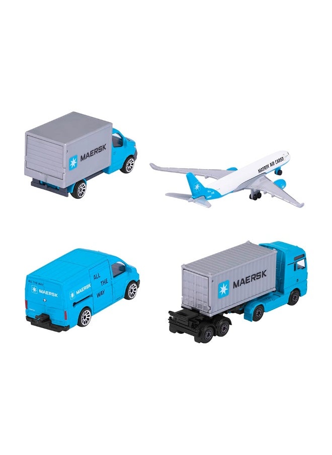 Majorette Majorette Maersk Transportation Vehicles Giftpack (4 Pieces)  - Image 1