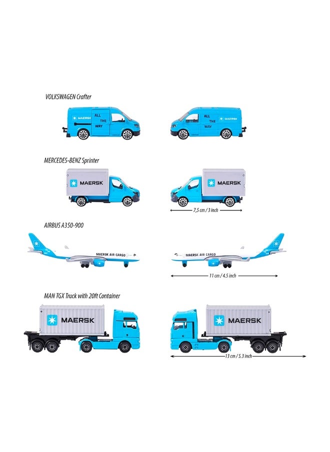 Majorette Majorette Maersk Transportation Vehicles Giftpack (4 Pieces)  - Image 3