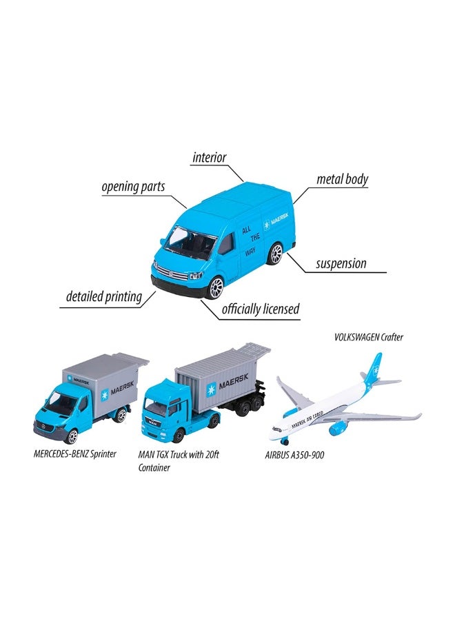Majorette Majorette Maersk Transportation Vehicles Giftpack (4 Pieces)  - Image 4