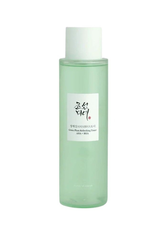 بيوتي اوف جوسون Beauty of Joseon Refreshing Green Plum Toner and AHA + BHA Exfoliating Acids - 150ml 150ml Clear 150ml - Image 1
