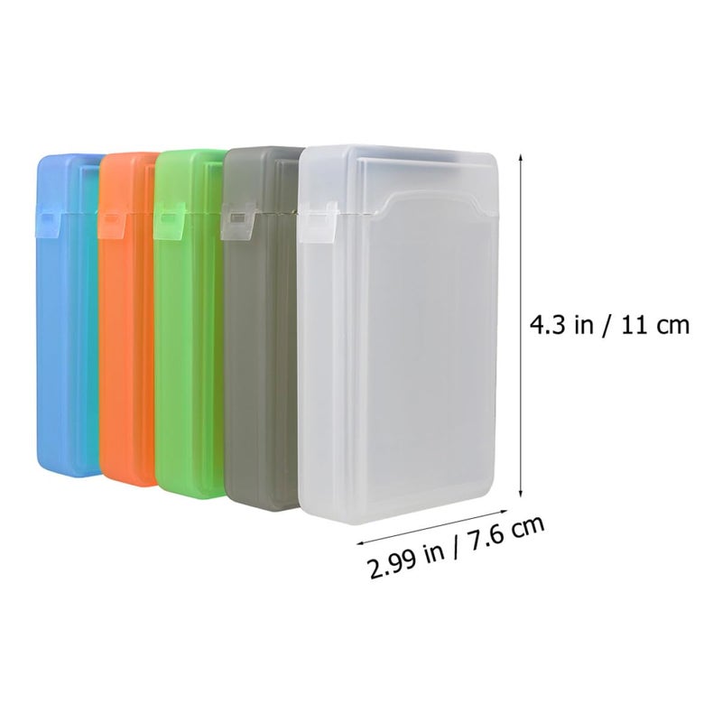 5pcs 2.5 Inch Hard Drive Storage Box Organizer Protective Case Multi Color - Image 3