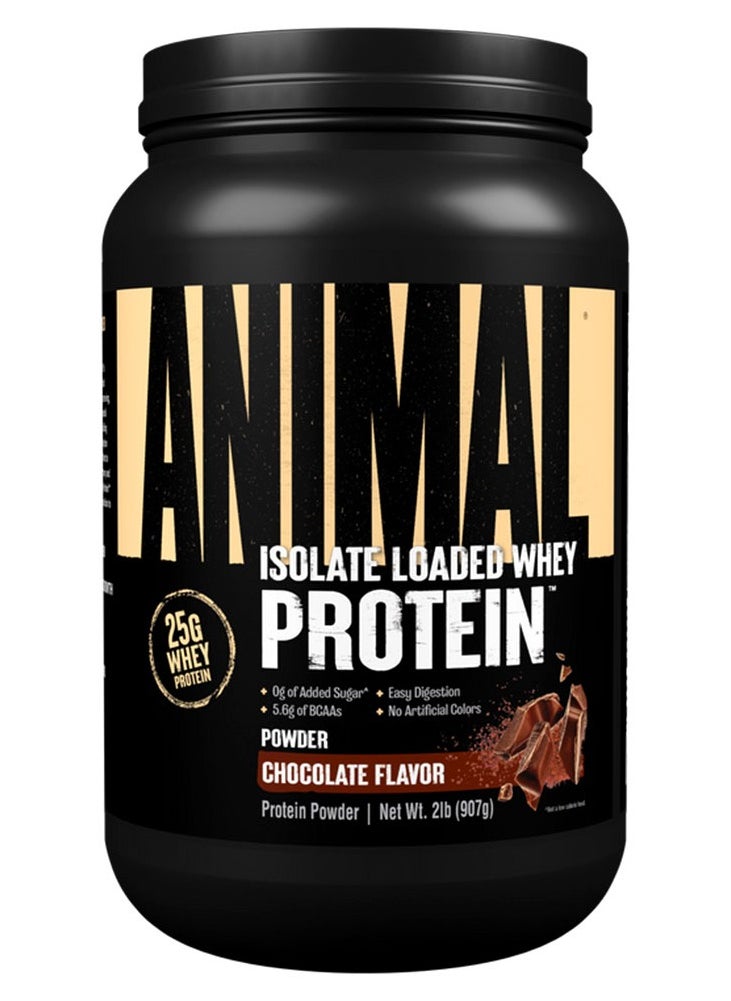 UNIVERSAL NUTRITION Animal Whey Isolate Loaded  Chocolate 2 Lb 