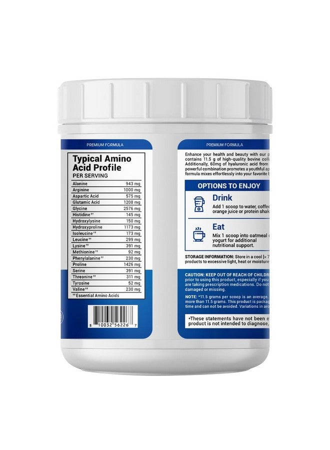 oppuland - Collagen Peptides Powder with Hyaluronic Acid - Hydrolyzed Protein for Men & Women - Unflavored Collagen Supplement - Clean & Simple Ingredients - Skin Hair Nail & Joint Support - 483 g - Image 5