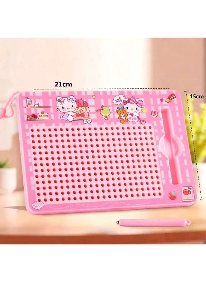 Magnetic Drawing Board, Magnetic Drawing Board for Children, Magnetic Drawing Board with Pen, 21 x 15 x 1.3 cm, Educational Toys and Magnetic Games for Children - Image 2