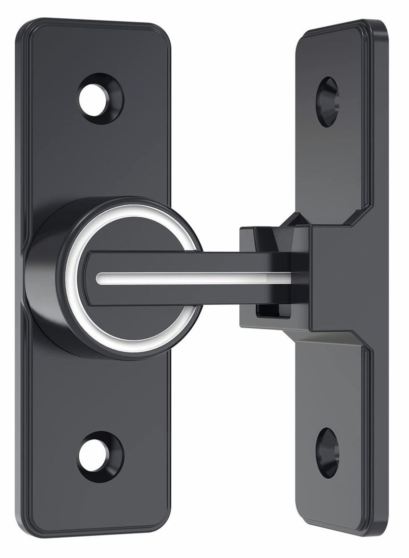 90 Degree Right Angle Door Lock, Heavy Duty Flip Door Latch Bolt Lock cam Lock Door and Window Push-Pull Lock Rod Bolt barn Push-Pull Door Lock (Luminous Tone) - Image 1