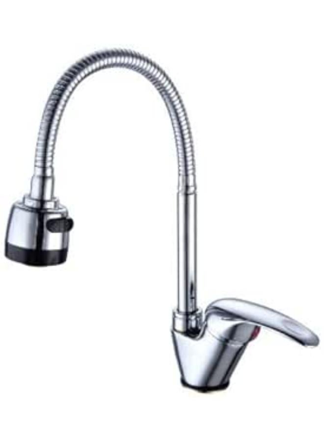 خلاط مزدوج لحوض الوش او المطبخ  برقة سوستة متحركة 50 سم - Image 1