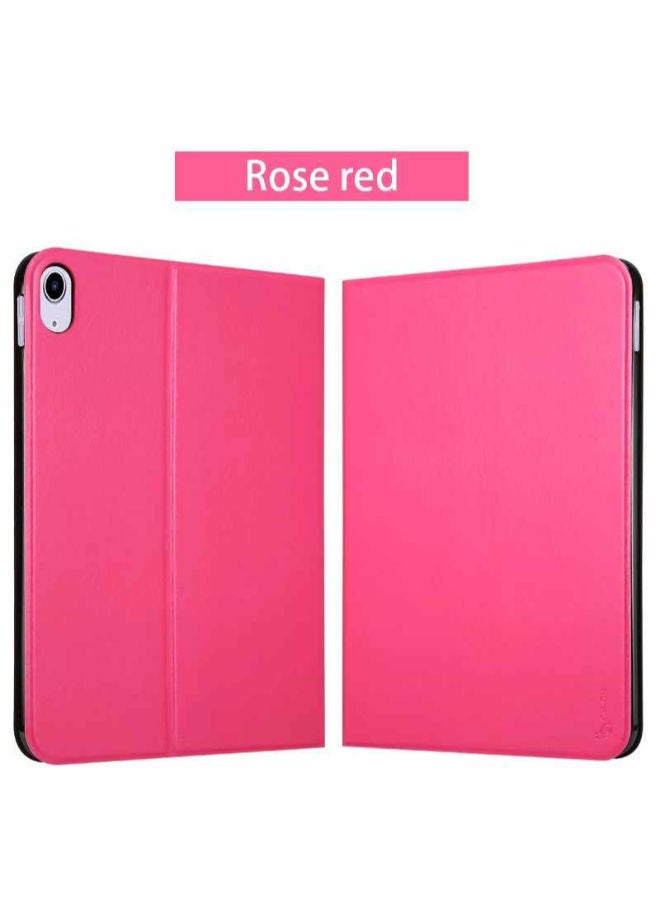 Cat - Cot Smart Case For Samsung Galaxy Tab T590 T595 inch Slim Leather Stand Cover -Rose Red - Image 1