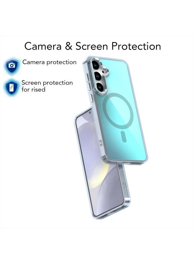 S-TOP Case For Samsung Galaxy S25 5G Plating Gradient Discolor MagSafe Phone Case with Holder - Image 4