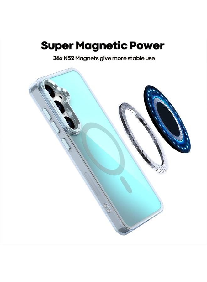 S-TOP Case For Samsung Galaxy S25 5G Plating Gradient Discolor MagSafe Phone Case with Holder - Image 3