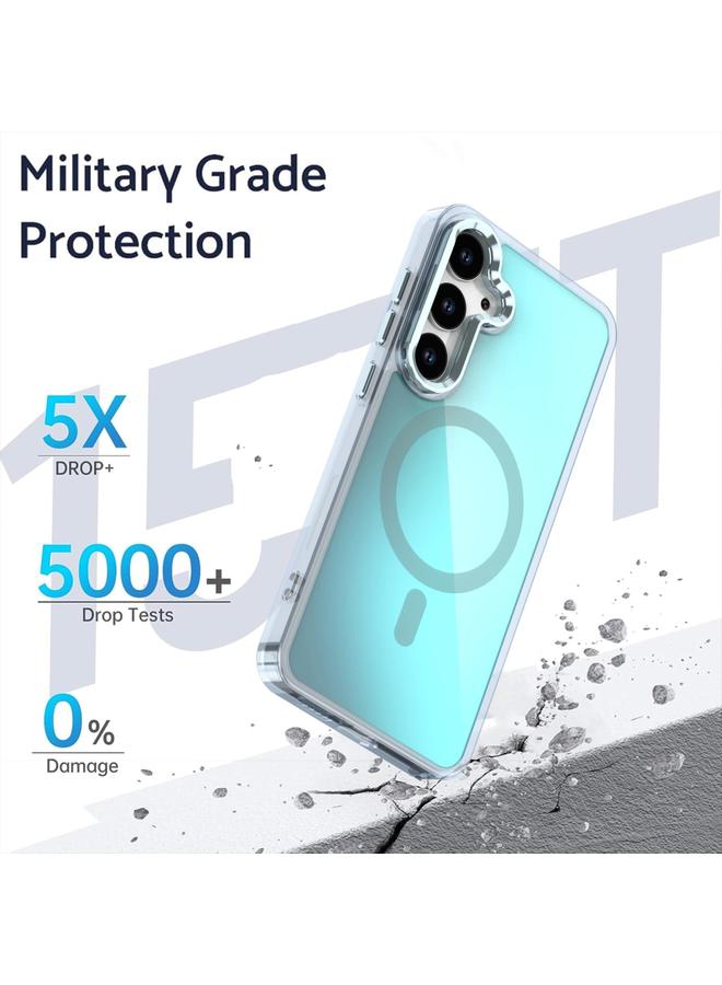 S-TOP Case For Samsung Galaxy S25 5G Plating Gradient Discolor MagSafe Phone Case with Holder - Image 2