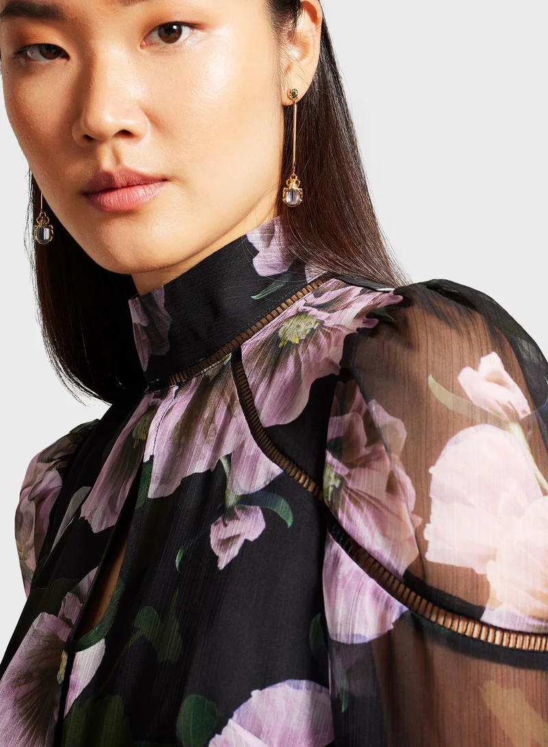 Ted Baker Floral Chiffon Dress