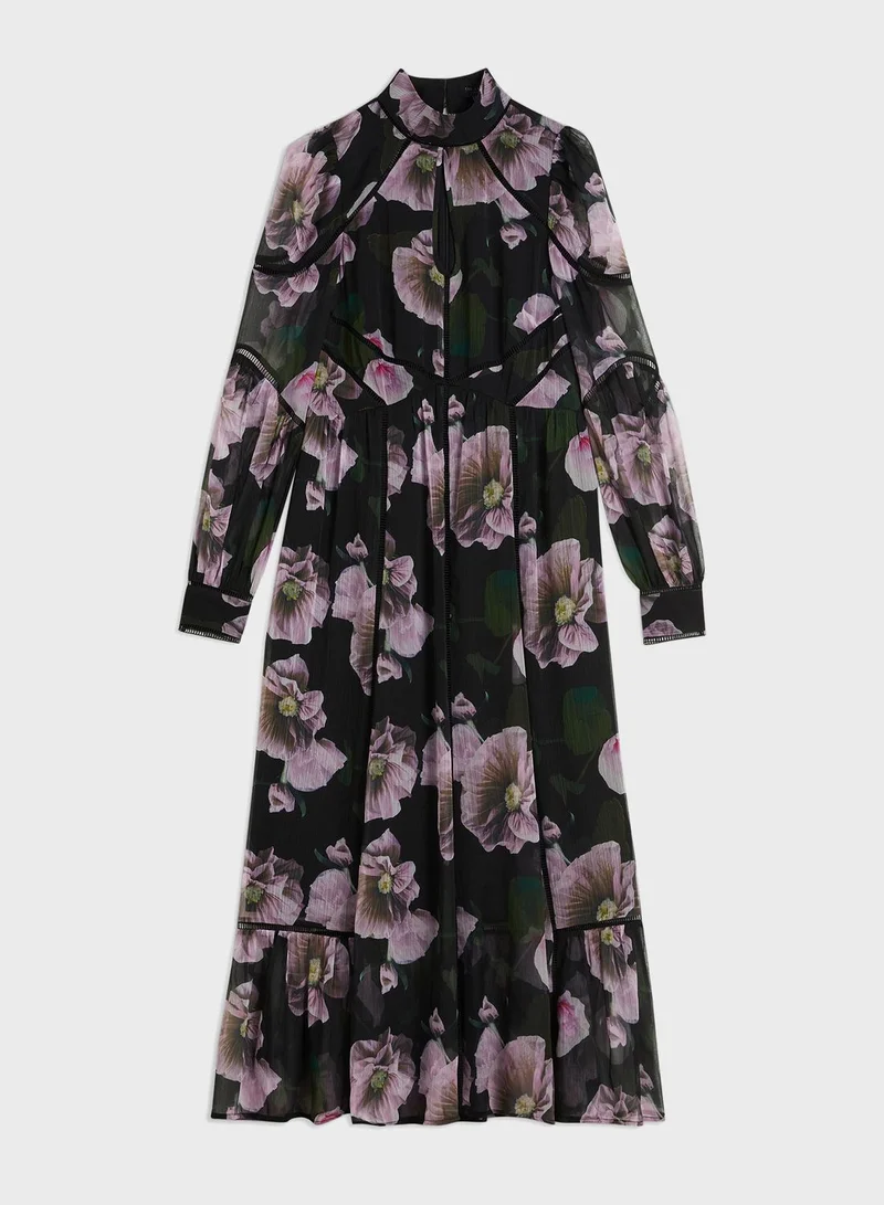 Ted Baker Floral Chiffon Dress