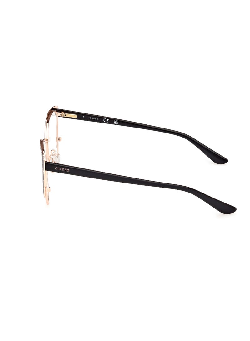 GUESS Women's Cat Eye Shape Eyeglass Frames - GU5012100553 - Lens Size: 53 Mm - Black - Image 2