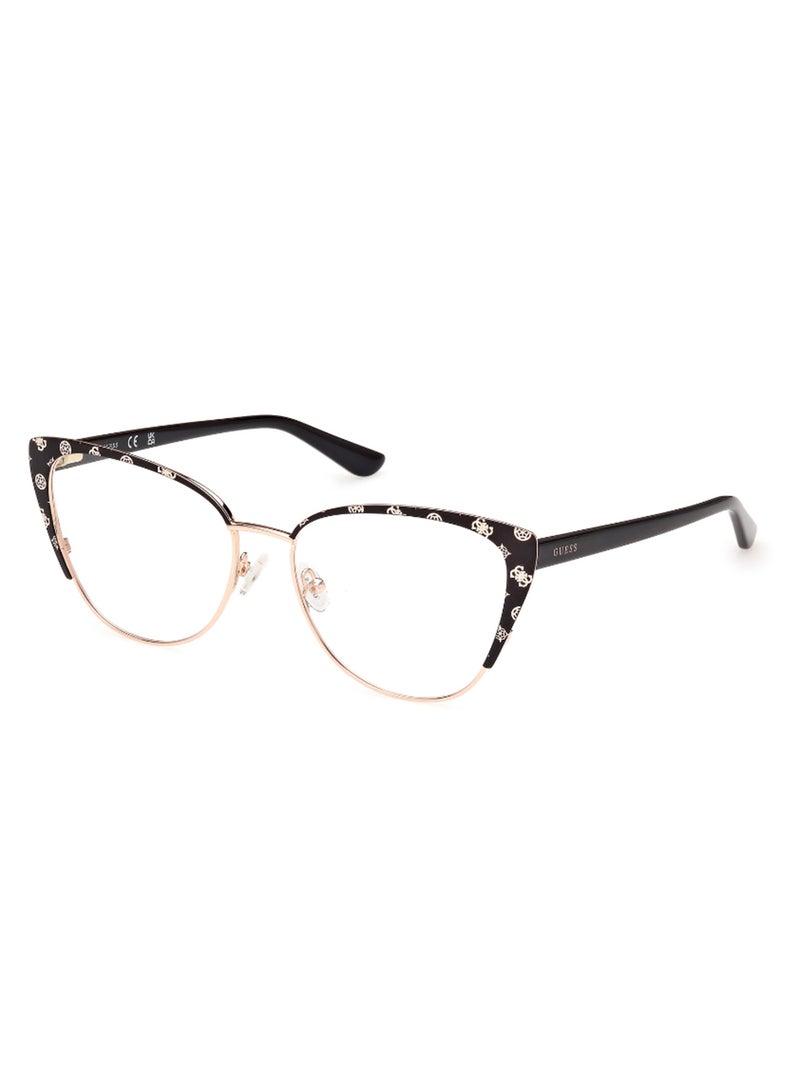 GUESS Women's Cat Eye Shape Eyeglass Frames - GU5012100553 - Lens Size: 53 Mm - Black - Image 1