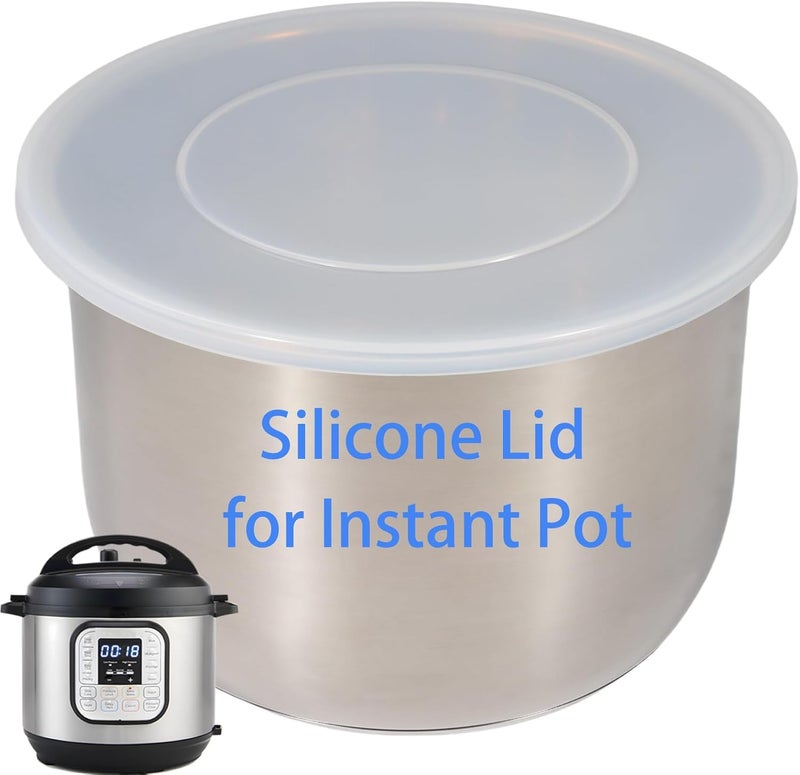 MIRUMIO Silicone Lid for Instant Pot 6 QT & 5 QT, 9.8IN Premium Pot Cover for Instapot 5 & 6 Quart Inner Pot, Reusable Silicone Lids for Bowl and Food Cover, Lid Accessories for Instant Pot - Image 1