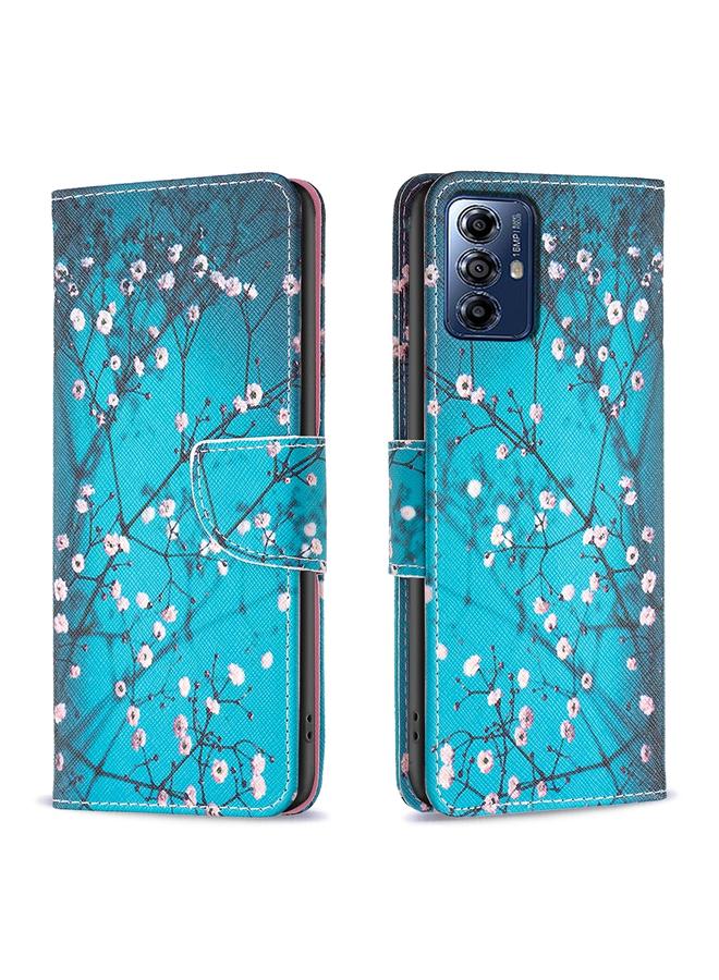 S-TOP Case For Motorola Moto G Play 2024 Colored Drawing Pattern Leather Phone Case - Image 1