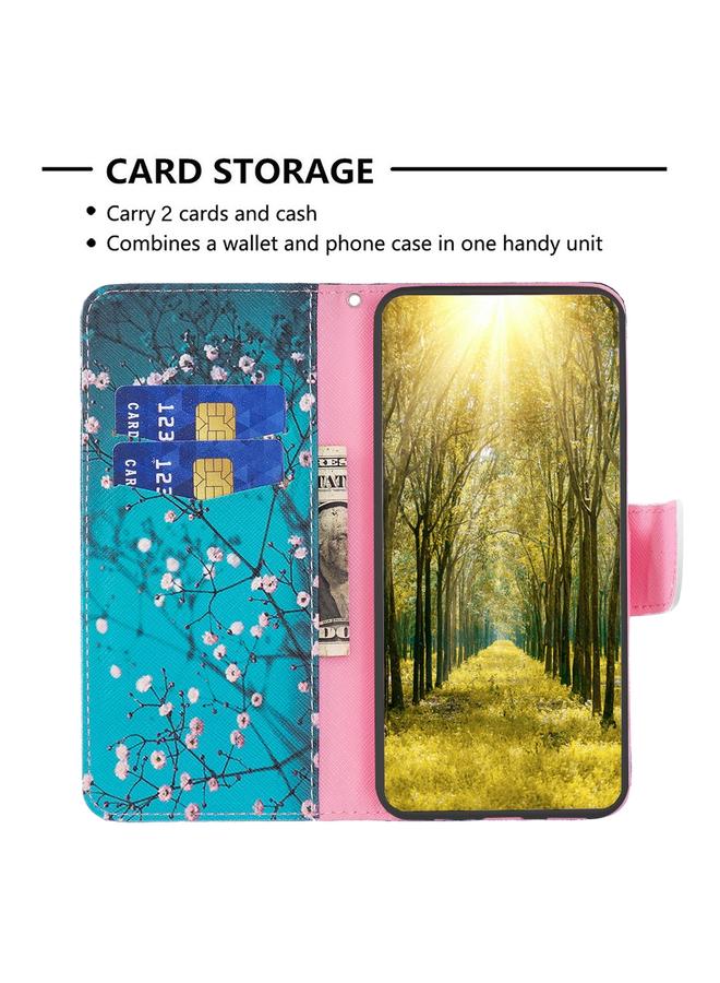 S-TOP Case For Motorola Moto G Play 2024 Colored Drawing Pattern Leather Phone Case - Image 5