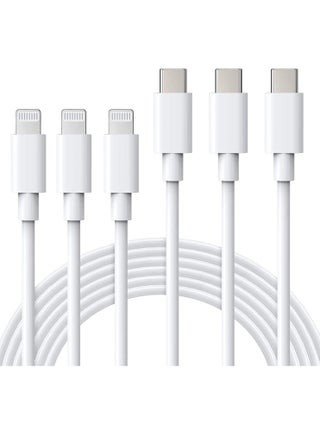 USB C to Lightning Cable MFi Certified 3Pack 6FT Fast iPhone 13 Charger Cable - Lightning to Type C Cable Compatible with iPhone 13 12 Pro 11 Max XS XR 8 Plus SE 2020 iPad Pro AirPods Pro - pzsku/Z2C3DD33CDE34D1CDEB26Z/45/_/1686754781/f27764bf-29f3-4368-b9e0-ba4ec9fed1ad