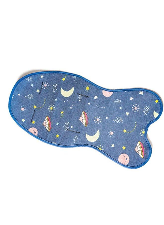Thoraya - Baby Stroller Cool Pad Summer Ice Cooler Mat Breathable Sleeping Cushion Pad Liner for Stroller High Chair Deep Blue - Image 1