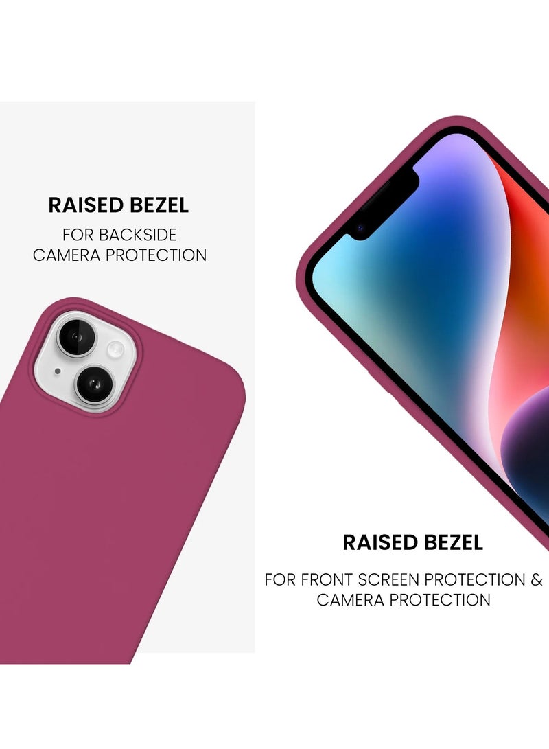 BORTONY iPhone 13 Case Liquid Silicone Anti Scratch Anti Fingerprint Soft Silky Touch Shockproof Protective Cover for Apple iPhone 13 - Image 4