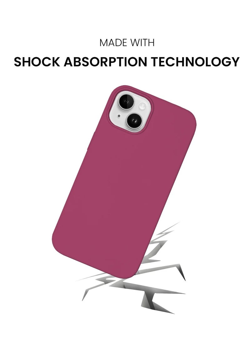 BORTONY iPhone 13 Case Liquid Silicone Anti Scratch Anti Fingerprint Soft Silky Touch Shockproof Protective Cover for Apple iPhone 13 - Image 5