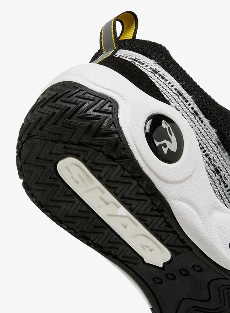 Shaq BLACK Boys Lace-Up Basketball School Shoes for Men | Best Price UAE
