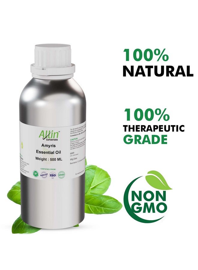 Allin Exporters Pure, Natural, and Undiluted Amyris Oil for Skin Care - 500 ml - Image 4