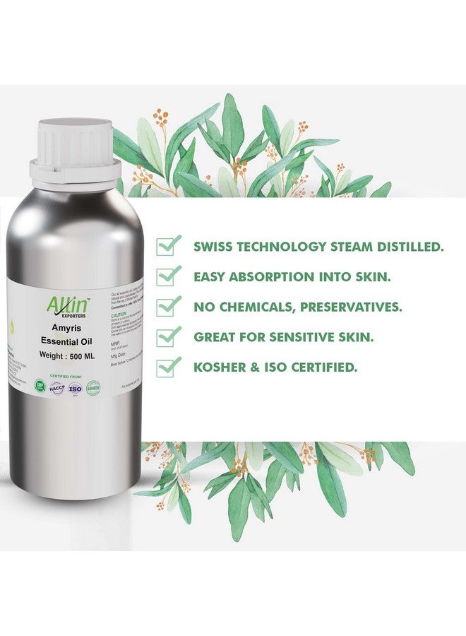 Allin Exporters Pure, Natural, and Undiluted Amyris Oil for Skin Care - 500 ml - Image 3