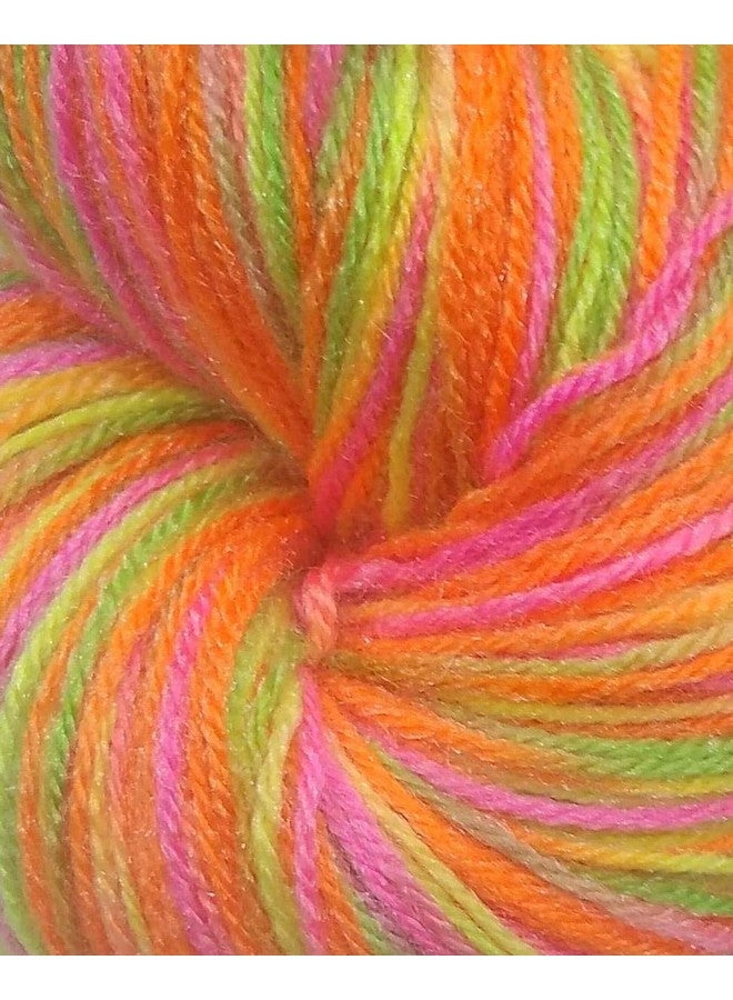 OSWAL Oswal Knitting Yarn Wool Multi Orange Pink Yellow Green 200gm. Woolen Crochet Yarn Thread. Wool Yarn for Knitting. Woolen Thread. - Image 2