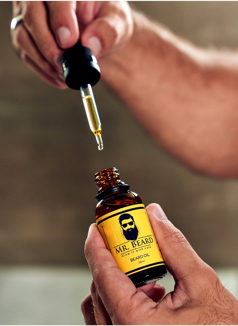 Master's Beard Care Kit for Men with Bristle Beard Brush, Wooden Beard Comb, Beard Balm, Beard Oil, Beard Wax, Beard Shampoo - Packaging May Vary