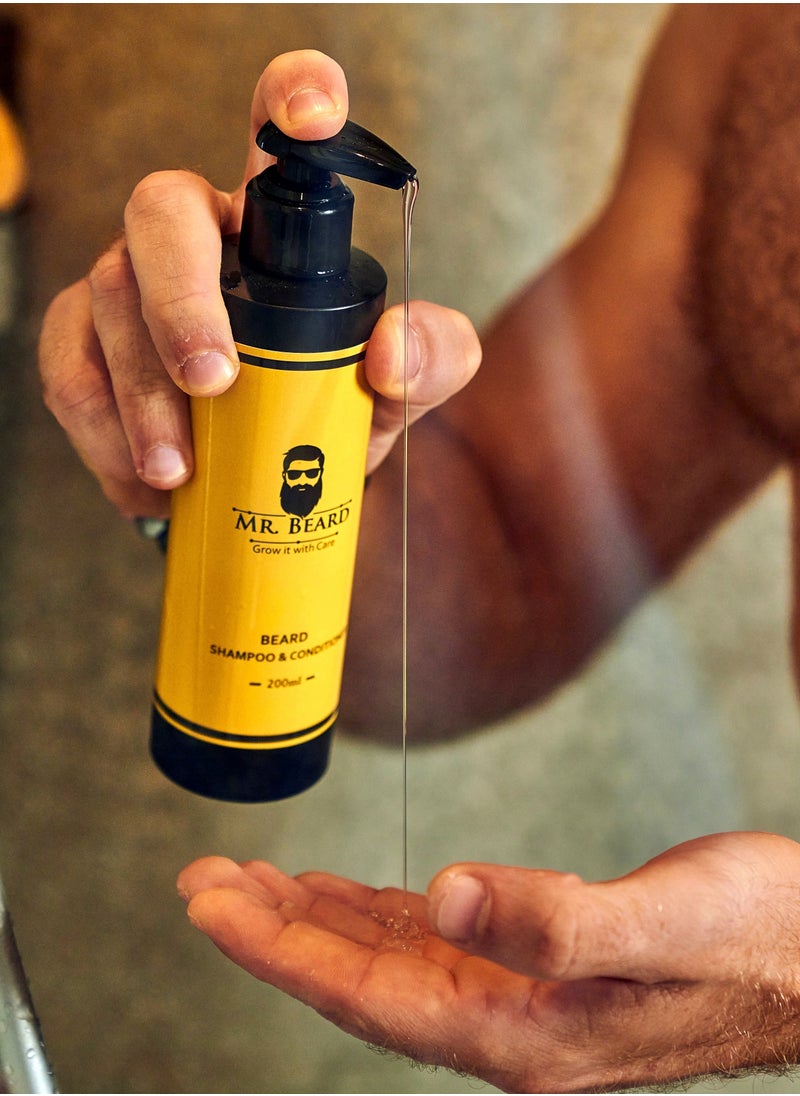 Master's Beard Care Kit for Men with Bristle Beard Brush, Wooden Beard Comb, Beard Balm, Beard Oil, Beard Wax, Beard Shampoo - Packaging May Vary