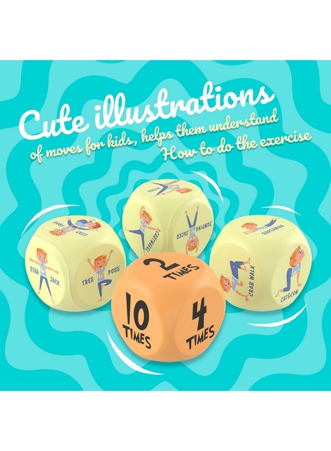 Skywin Exercise Dice, 6-Sided Foam Fitness Workout Dice for Kids Solo or Group Classes, for Home, Classroom and Physical Education Learning - Image 4