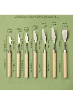 Oasisgalore Fine Art oil painting scraper Set of 7, Professional Oil Painting Palette Knives, Multifunctional Scrapers for Oil Painting.  - Image 3
