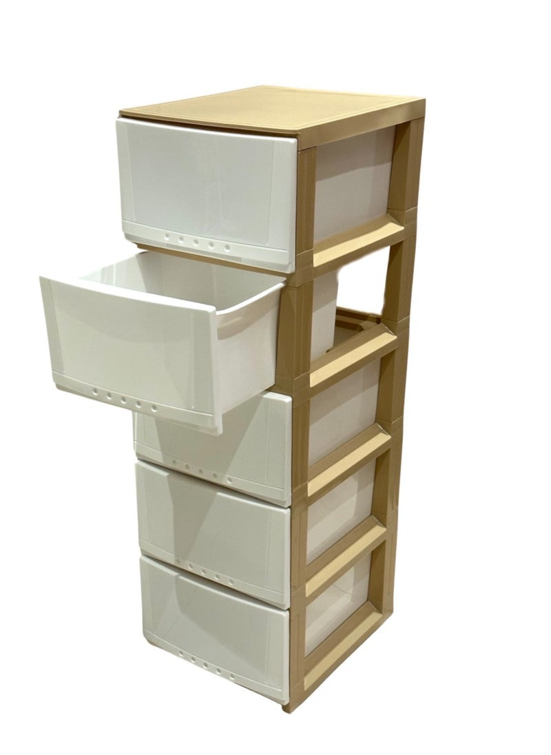 Chest of 5 Drawers Multicolour 42×34×104 cm