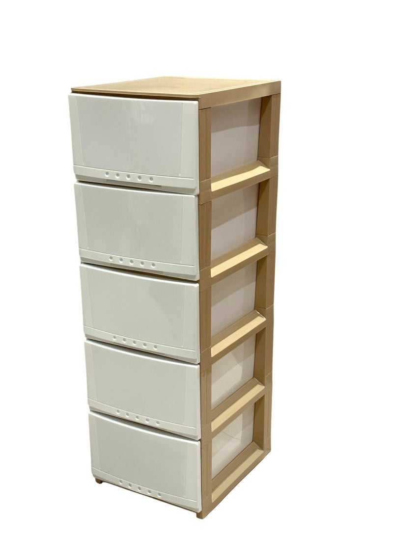 Chest of 5 Drawers Multicolour 42×34×104 cm