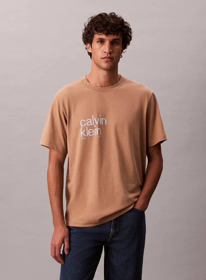CALVIN KLEIN Circle Graphic Relaxed T-Shirt