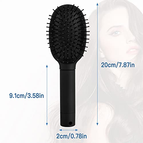 Worldity Diversion Safe Hair Brush to Hide Money, Cash, Jewelry, Mini Keys, Beach Safe Container Real Hair Brush Comb for Valuables, Perfect for Travel or At Home(Black) - Image 2