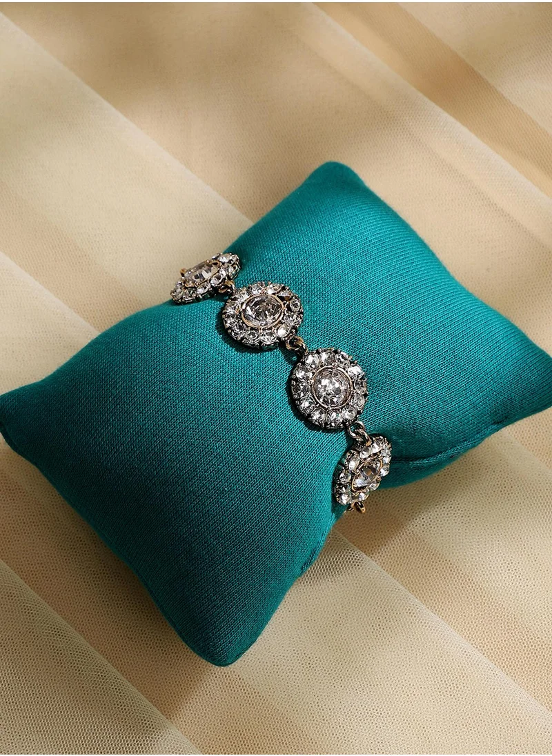 SOHI Circular Crystal Bracelet