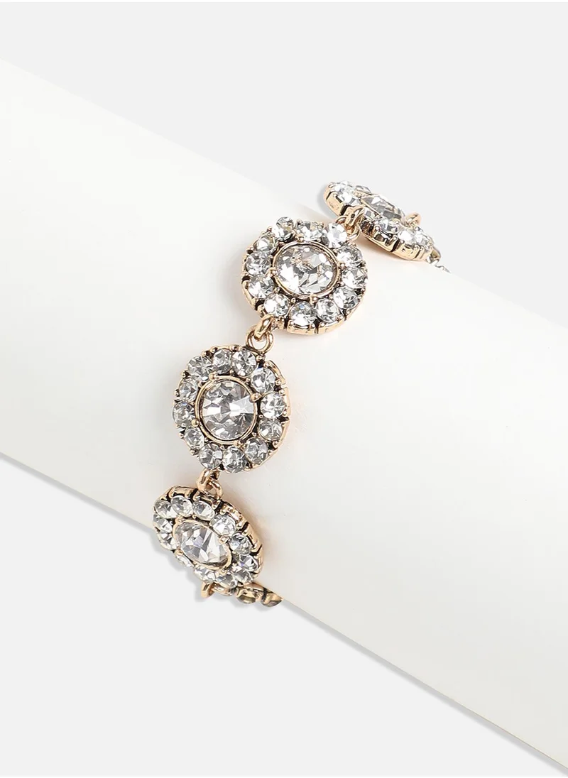 SOHI Circular Crystal Bracelet