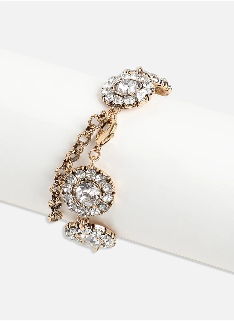 SOHI Circular Crystal Bracelet
