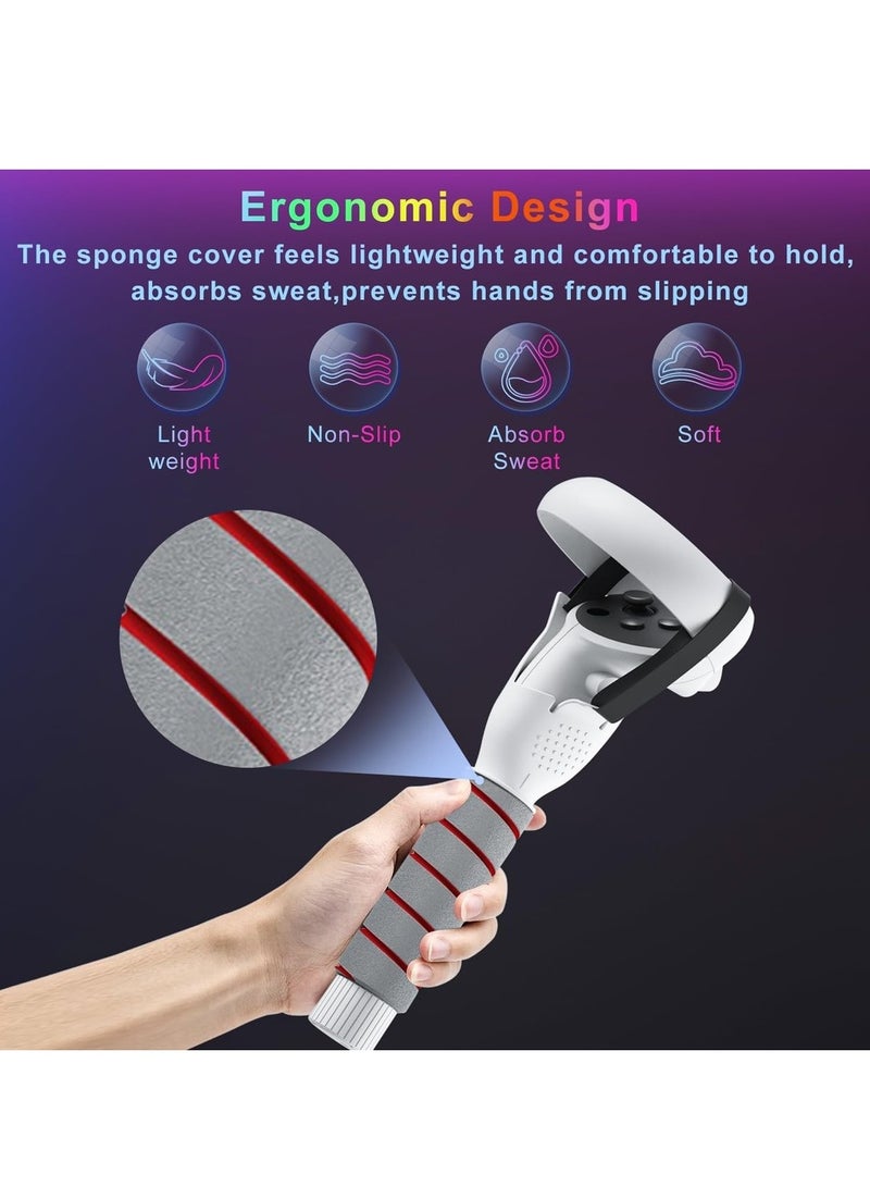 2 In 1 Long Arms & Handle Attachments Compatible With Oculus Hand Controllers VR Gorilla Tag Long Arms/Stick Extension Grips For Meta Accessories - Image 4